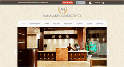 Desktop Screenshot of mahalakshmiresidency.com
